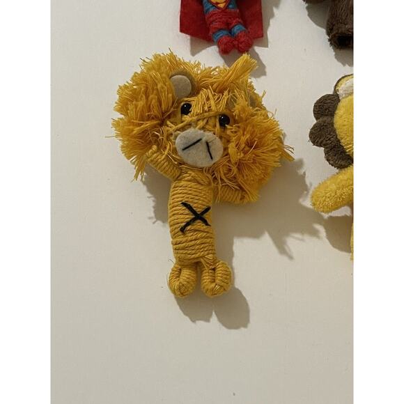 Lot Of 6 Cloth‎ Yarn Toy Superman Lion Carters Puppet Minnie Ty Baby Lilo Stitch - Picture 2 of 7
